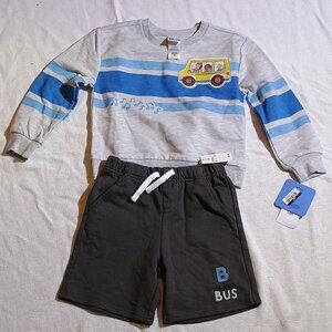 Ms Rachel / 2 Piece Outfit Shorts & Sweatshirt / Kids Unisex / Size 3T / Multico